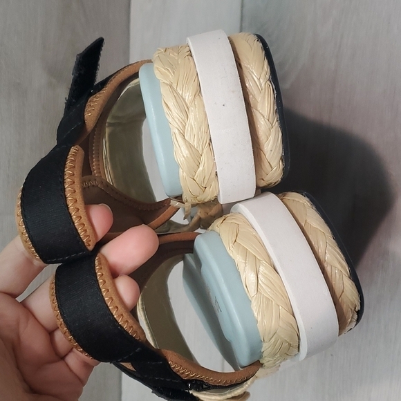 NWOB Kate Spade acapulco raffia flatform sandals sz 40/9.5B - Picture 6 of 14